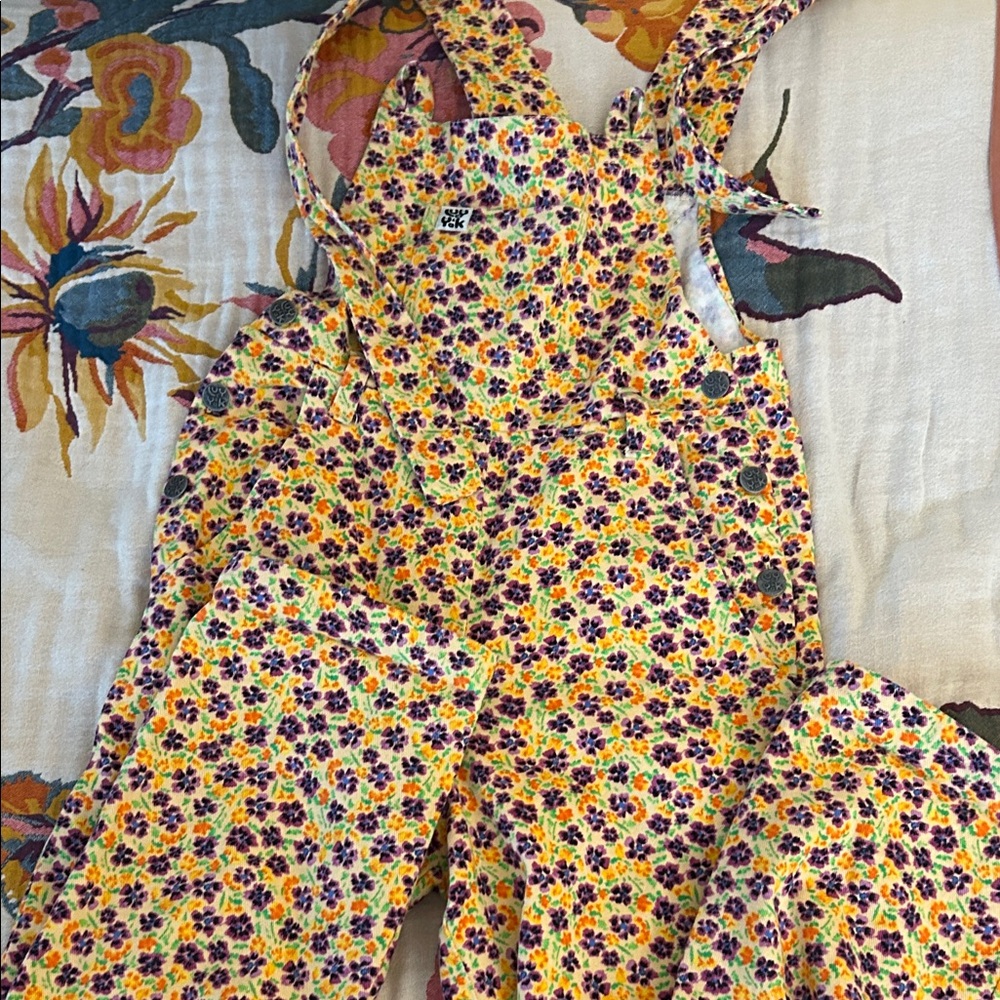 Lucy and yak Easton “everglade” dungarees floral